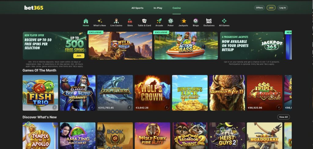 Interface super fluide de bet365