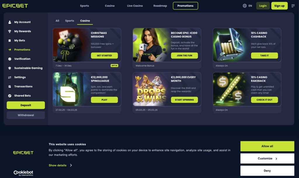 epicbet page accueil