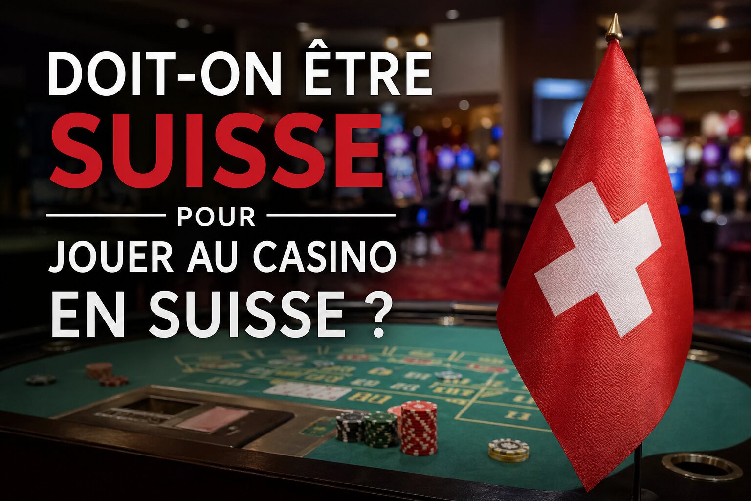 Doit-on être suisse pour jouer au casino en Suisse ?